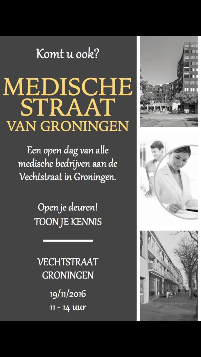 Medische straat van Groningen