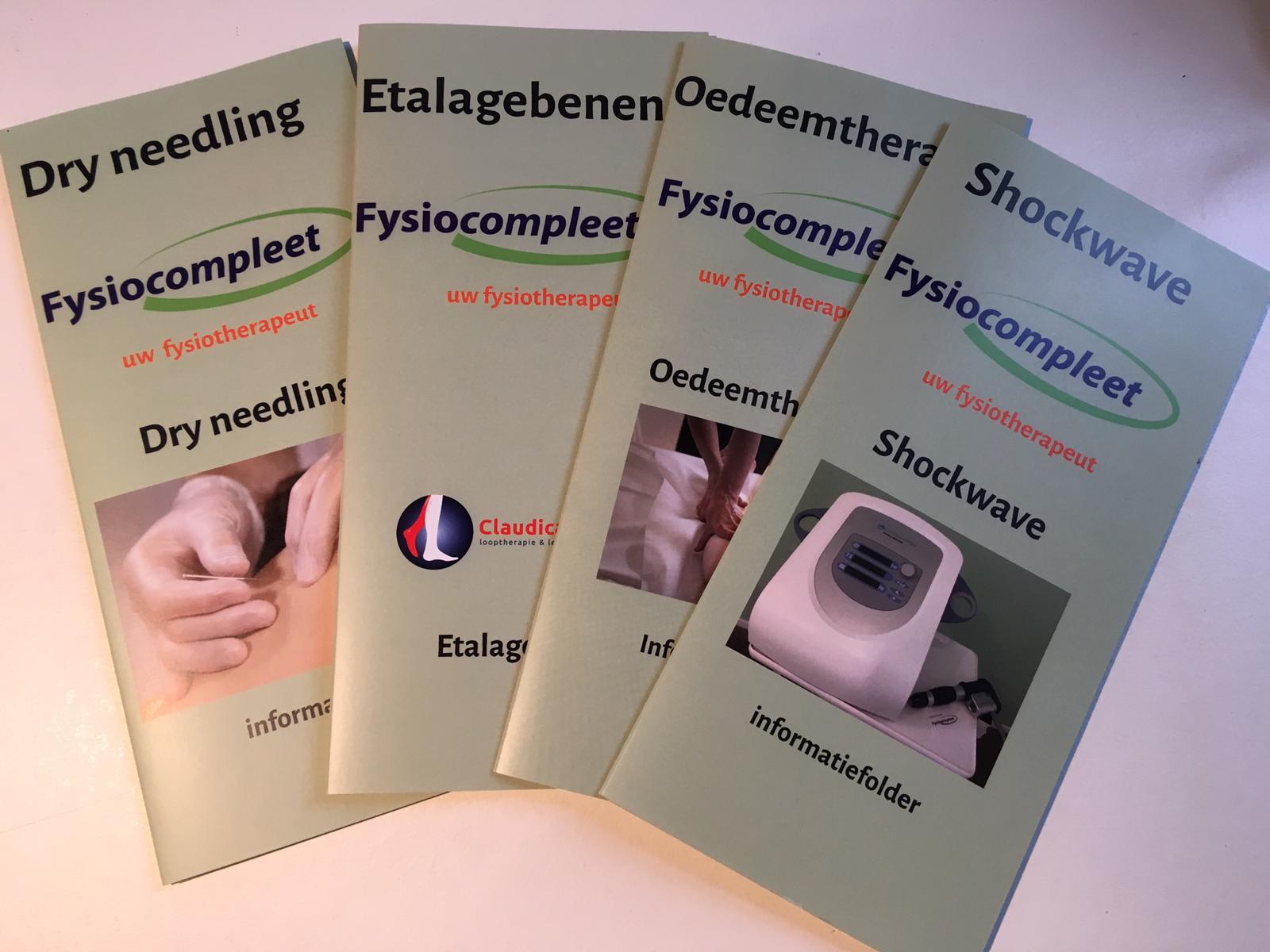 Fysiocompleet Informatiefolders